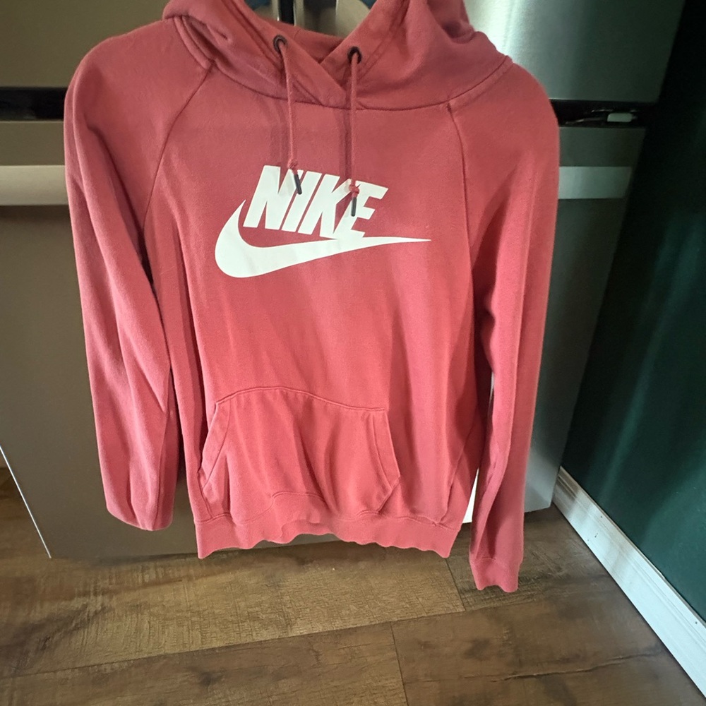 Nike Women's Red Hoodie Sweater